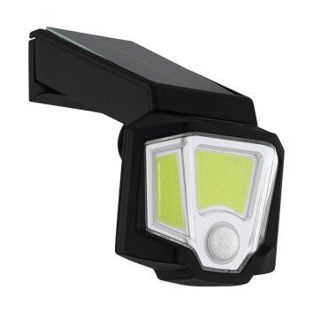 Eglo SENS Luminaria de pared solar LED Negro, 1 luz, Sensor de movimiento