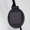 Rovinj Lámpara solar LED Cobre, Negro, 1 luz