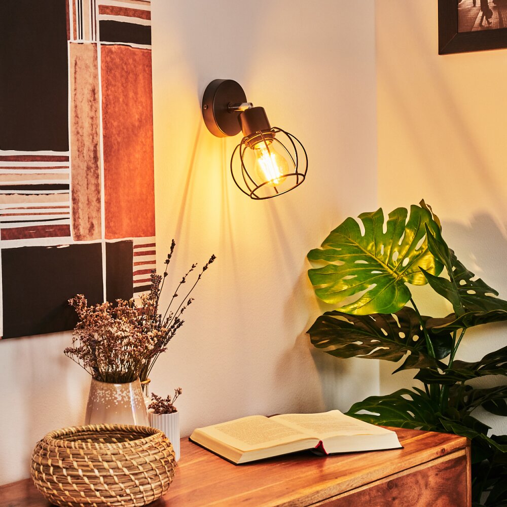 Orkanger Aplique Cromo, Negro, 1 luz main product photo