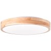 Brilliant Slimline Lámpara de Techo LED Madera clara, Blanca, 1 luz