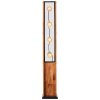 Brilliant Calandra Lámpara de Pie Madera clara, Negro, 4 luces