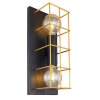 Globo MERRIL Aplique Negro, 2 luces