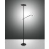 Fabas Luce Regina Lámpara de Pie LED Negro, 2 luces