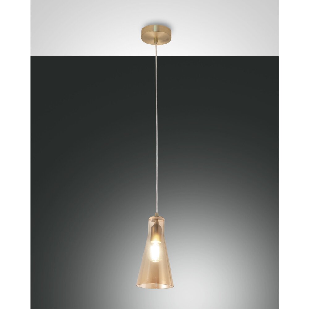 Fabas Luce Dafne Lámpara Colgante Latón, 1 luz main product photo