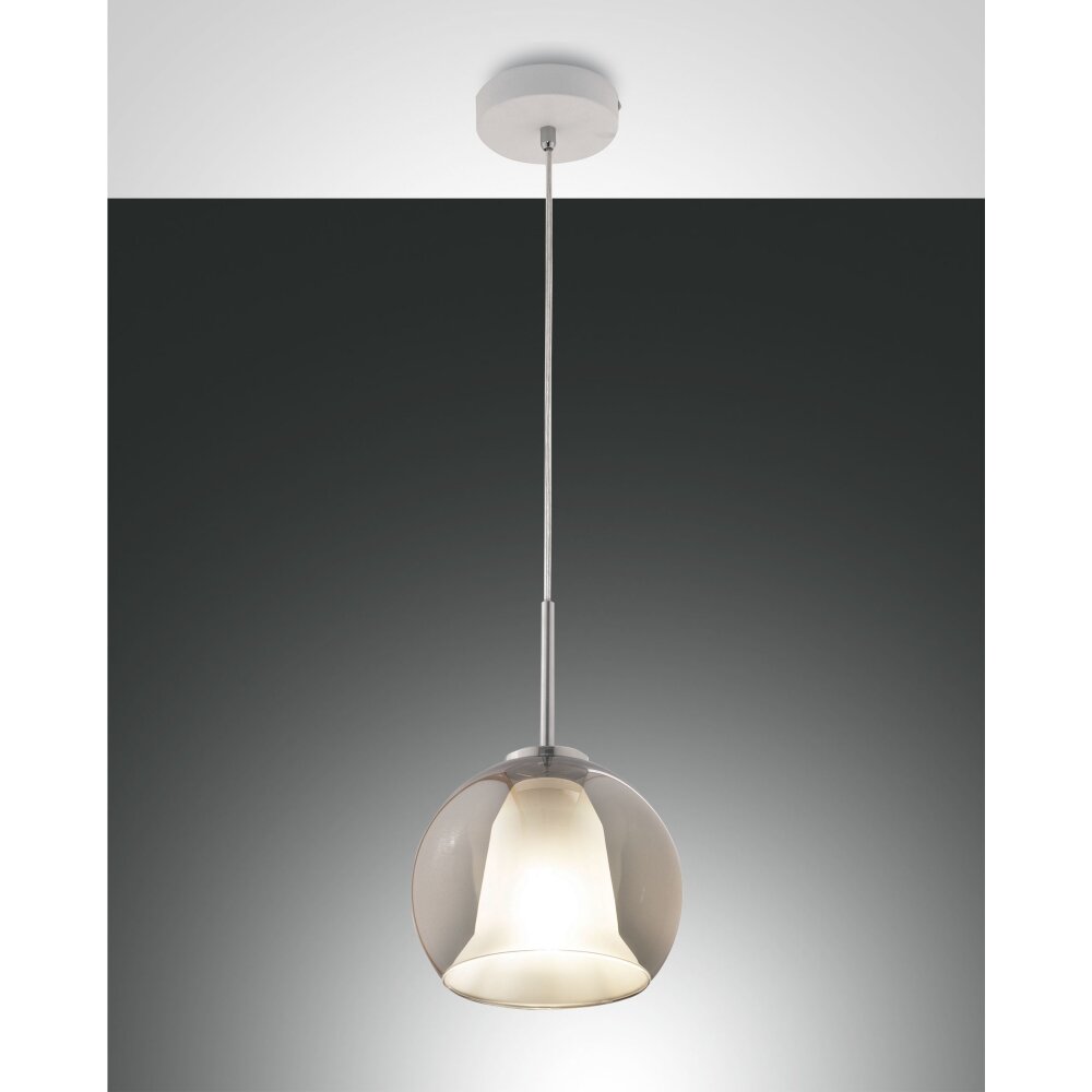 Fabas Luce Bretagna Lámpara Colgante Blanca, 1 luz main product photo