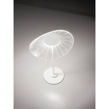 Fabas Luce Vela Lámpara de mesa LED Blanca, 1 luz