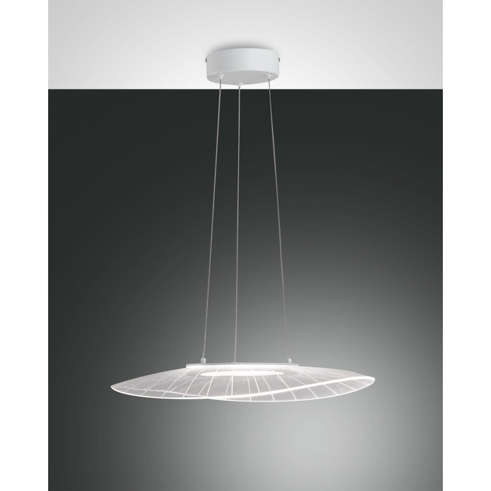 Fabas Luce Vela Lámpara Colgante LED Blanca, 1 luz main product photo