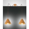 Fabas Luce Esino Lámpara Colgante Madera oscura, 2 luces