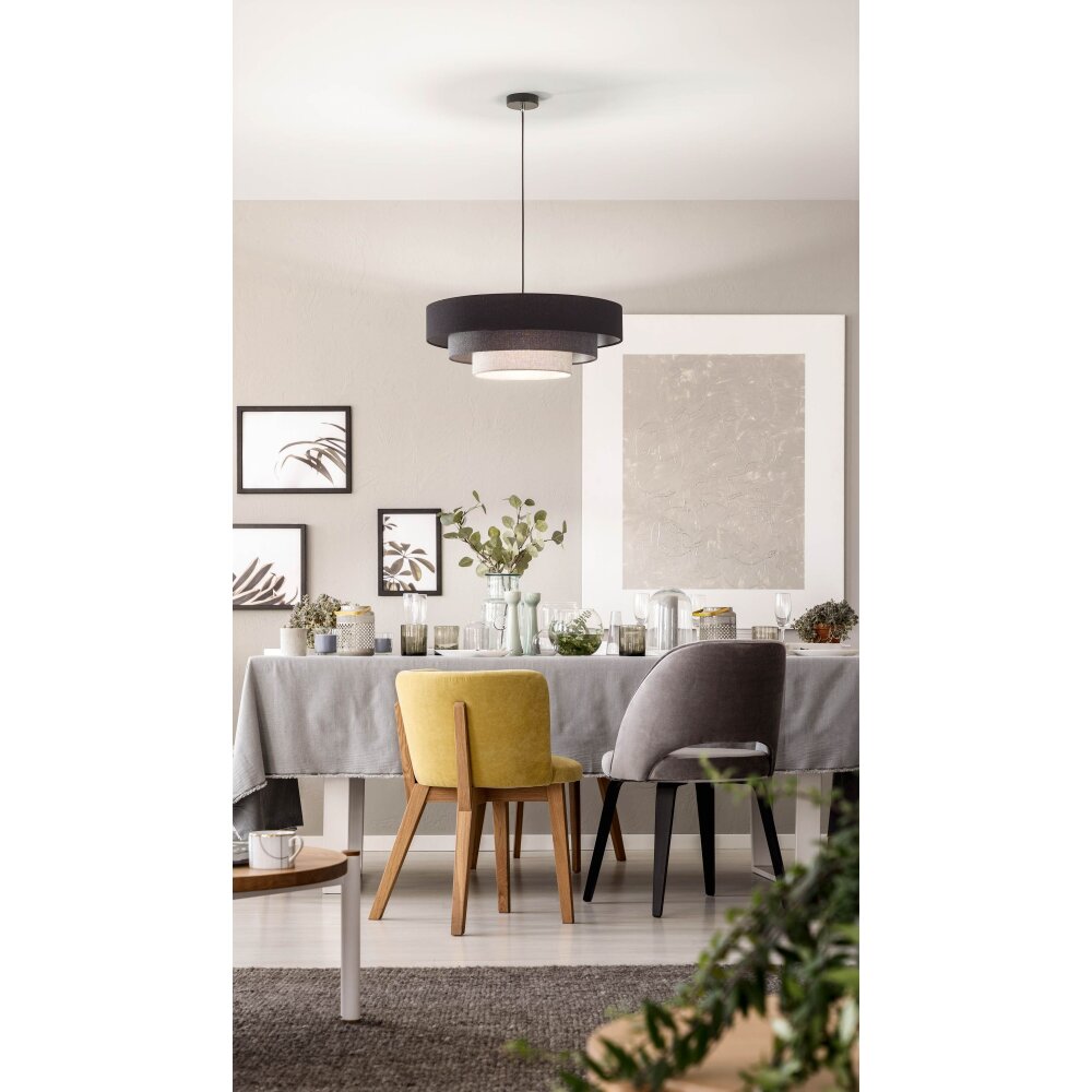 Fabas Luce Brava Lámpara Colgante Negro, 1 luz main product photo