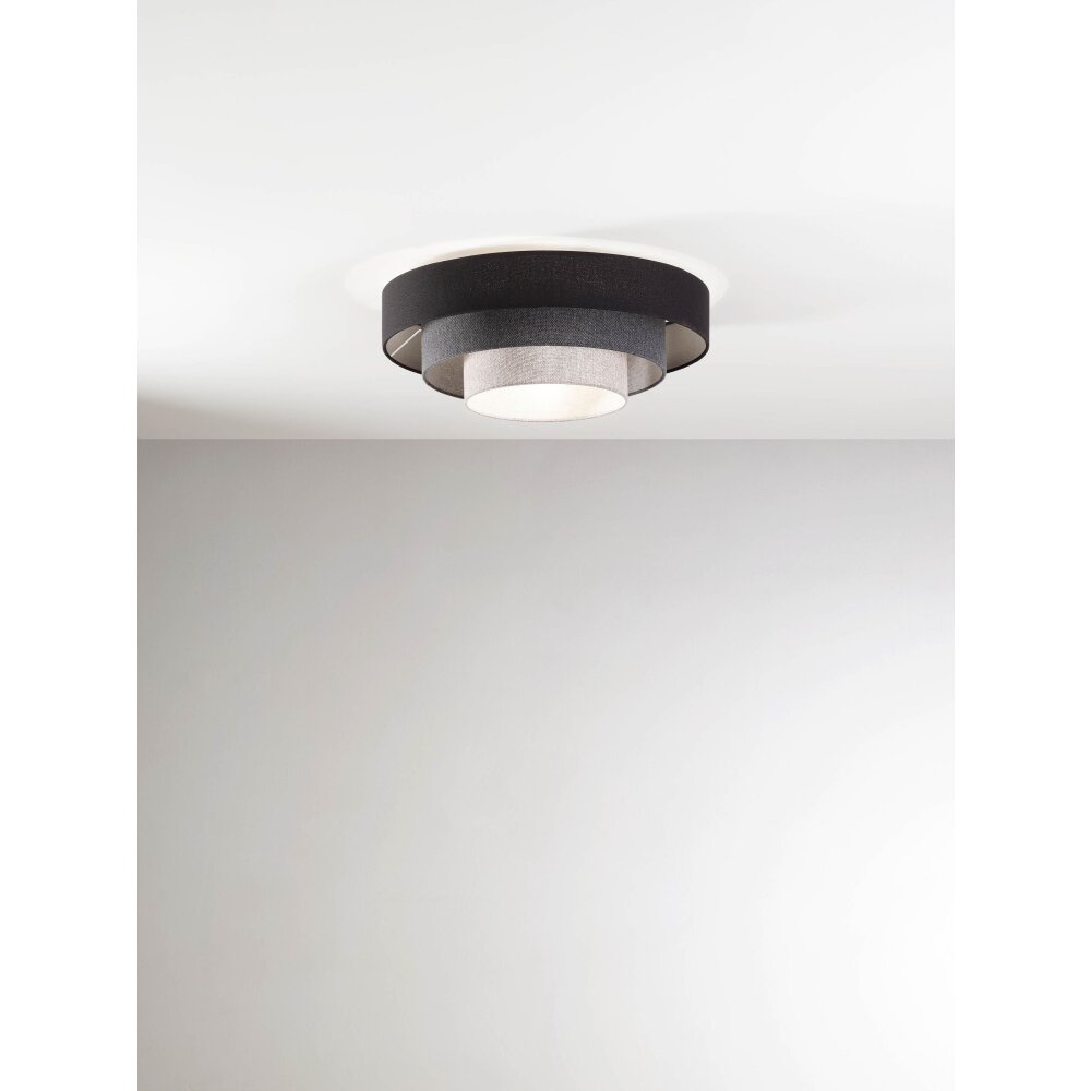 Fabas Luce Brava Lámpara de Techo Negro, 1 luz main product photo