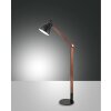 Fabas Luce Sveva Lámpara de Pie Madera oscura, Negro, 1 luz