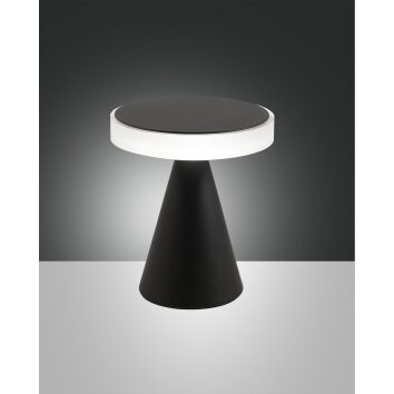 Fabas Luce Neutra Lámpara de mesa LED Negro, 1 luz