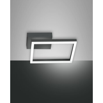 Fabas Luce Bard Aplique LED Antracita, 1 luz