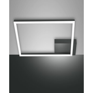 Fabas Luce Bard Lámpara de Techo LED Antracita, 1 luz