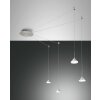 Fabas Luce Isabella Lámpara Colgante LED Aluminio, Cromo, Níquel-mate, 1 luz