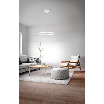 Fabas Luce Giotto Lámpara Colgante LED Blanca, 2 luces