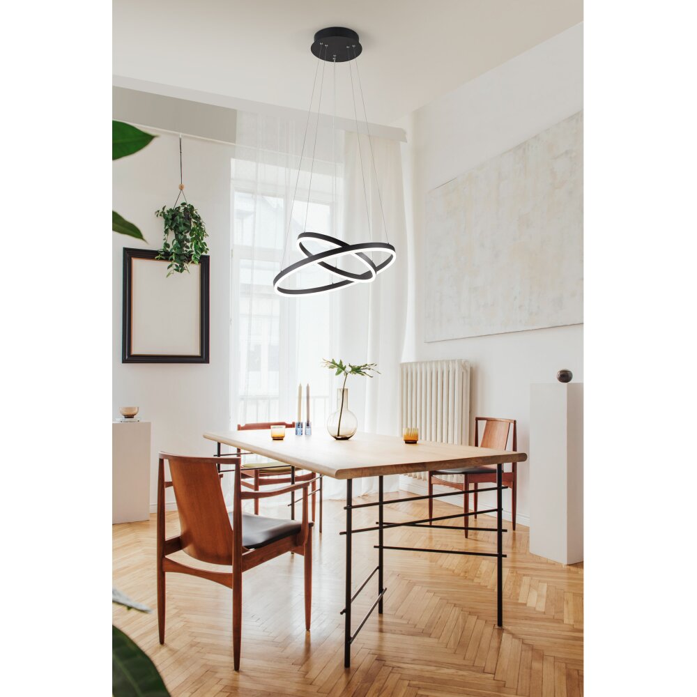 Fabas Luce Giotto Lámpara Colgante LED Negro, 1 luz main product photo