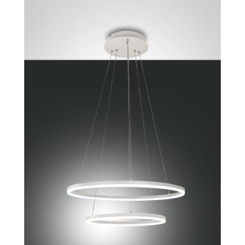 Fabas Luce Giotto Lámpara Colgante LED Blanca, 1 luz