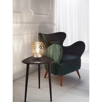 Fabas Luce Gisella Lámpara de mesa Negro, 1 luz