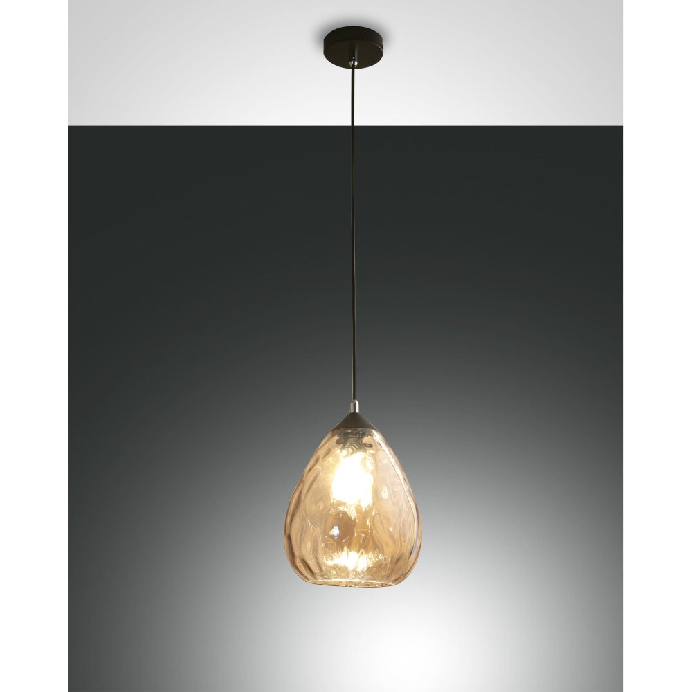 Fabas Luce Gisella Lámpara Colgante Negro, 1 luz main product photo