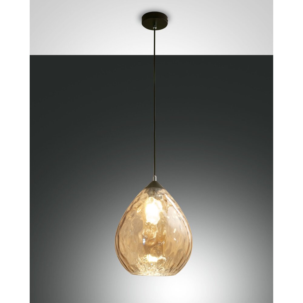 Fabas Luce Gisella Lámpara Colgante Negro, 1 luz main product photo