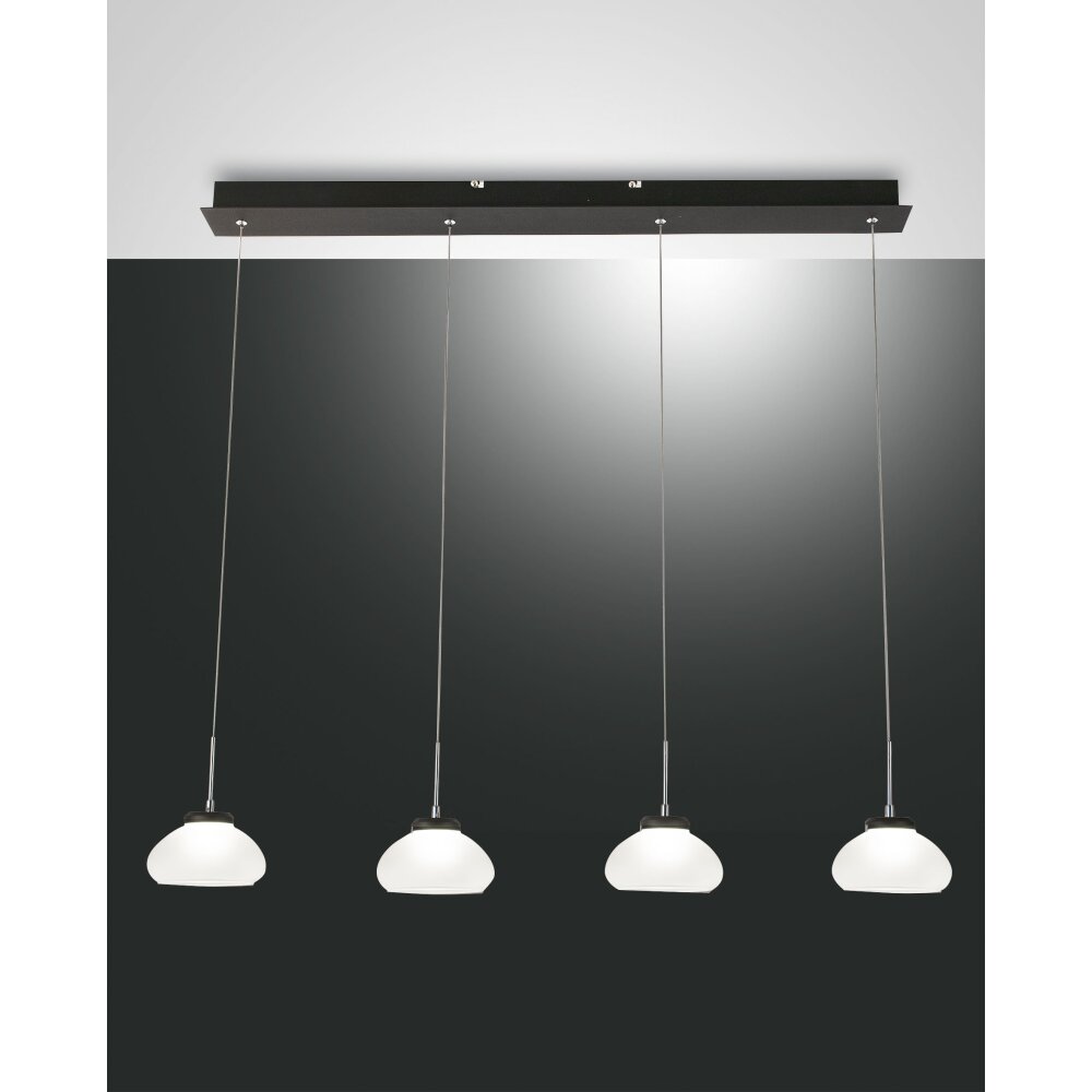 Fabas Luce Arabella Lámpara Colgante LED Negro, 4 luces main product photo