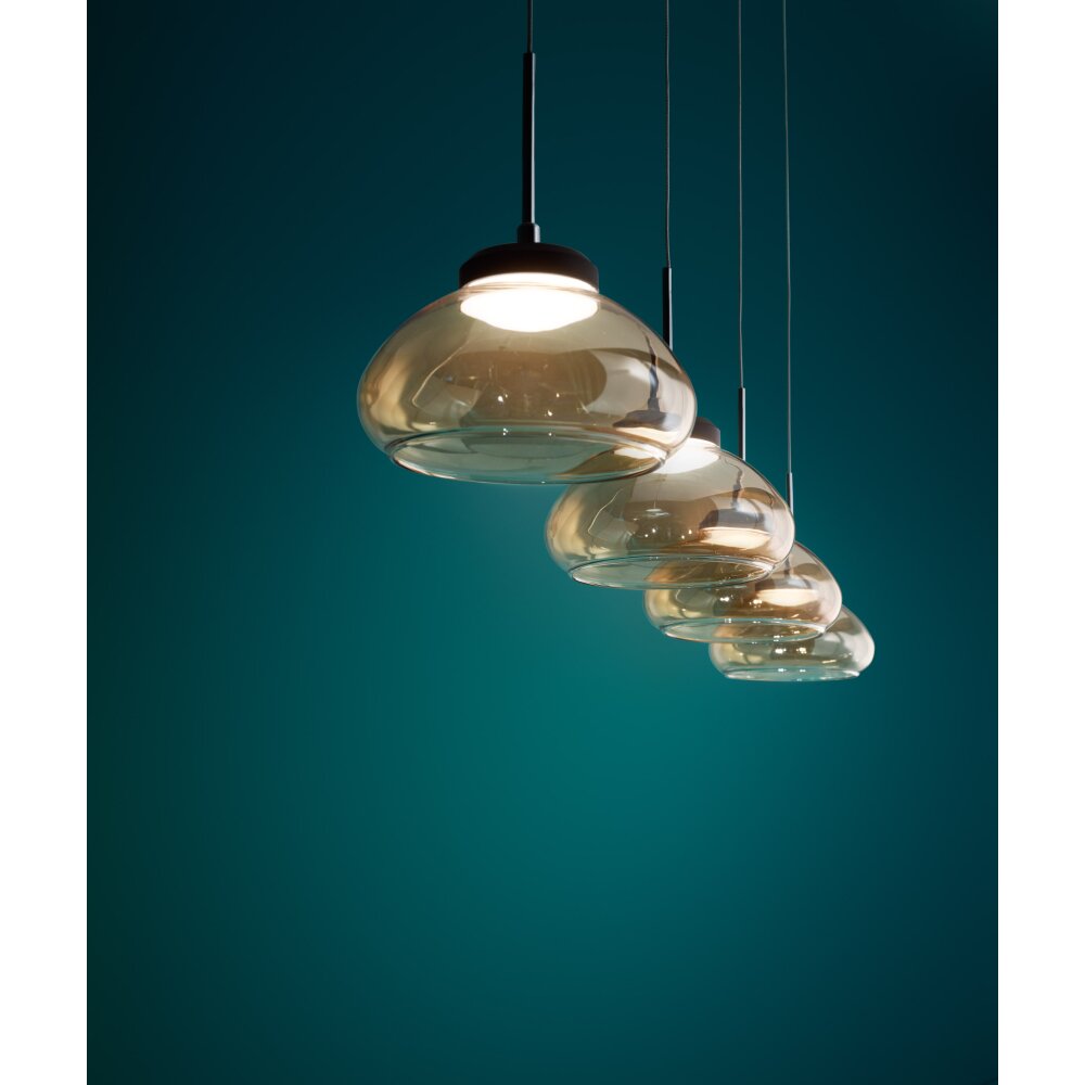Fabas Luce Arabella Lámpara Colgante LED Negro, 4 luces main product photo