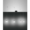 Fabas Luce Arabella Lámpara Colgante LED Negro, 4 luces