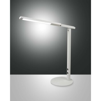 Fabas Luce Ideal Lámpara de mesa LED Blanca, 1 luz