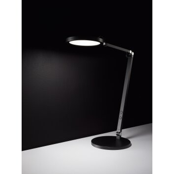 Fabas Luce Regina Lámpara de mesa LED Negro, 1 luz