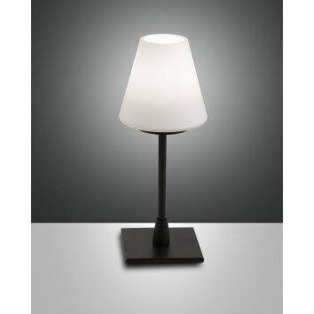 Fabas Luce Lucy Lámpara de mesa LED Negro, 1 luz