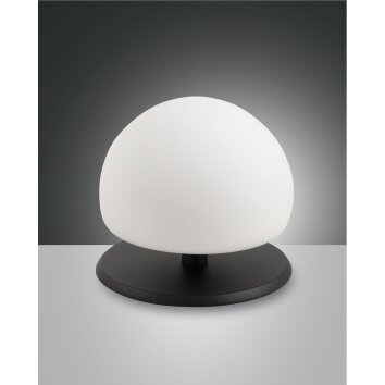 Fabas Luce Morgana Lámpara de mesa LED Negro, 1 luz