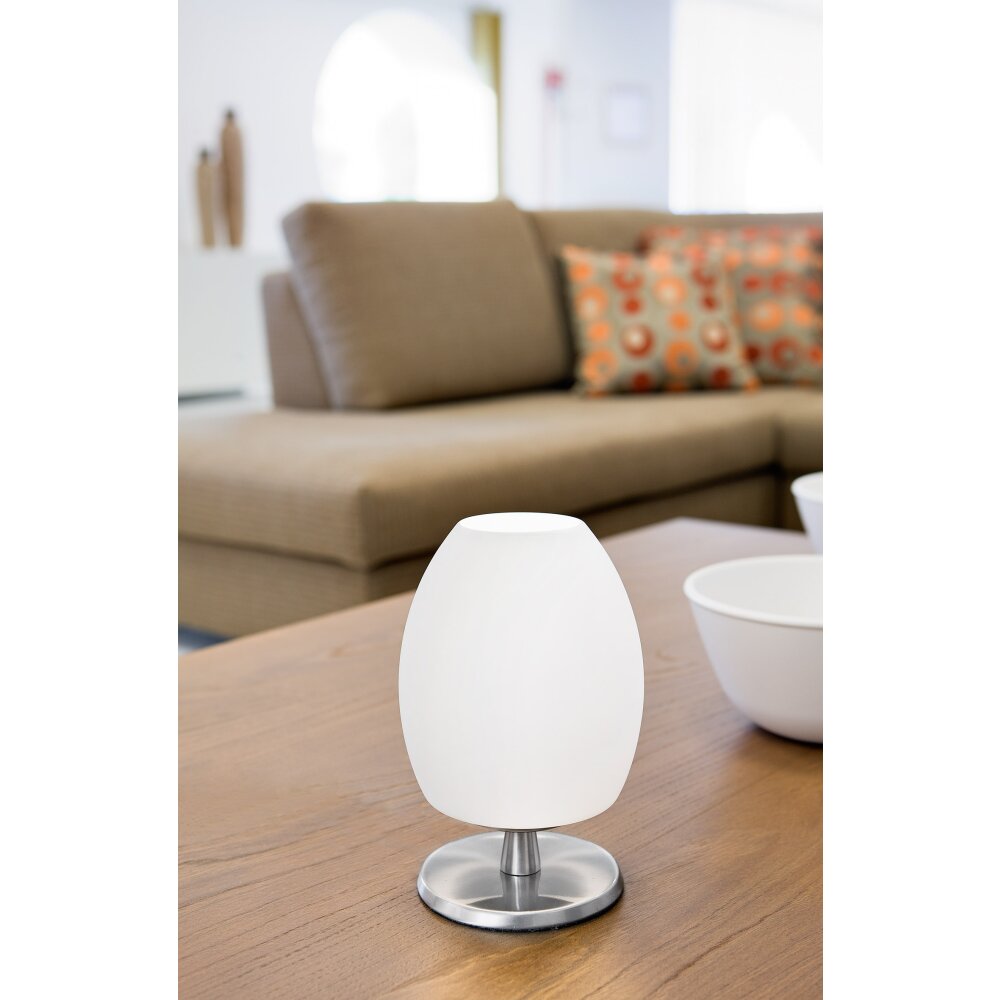 Fabas Luce Rockford Lámpara de mesa LED Níquel-mate, 1 luz main product photo
