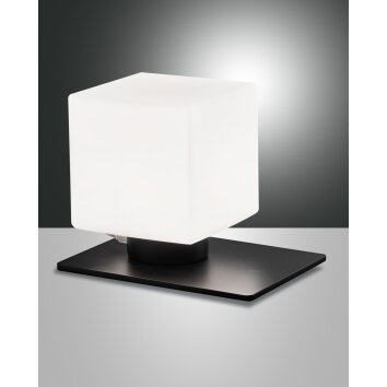 Fabas Luce Zara Lámpara de mesa LED Negro, 1 luz