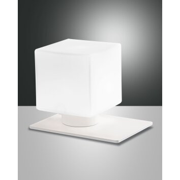 Fabas Luce Zara Lámpara de mesa LED Blanca, 1 luz