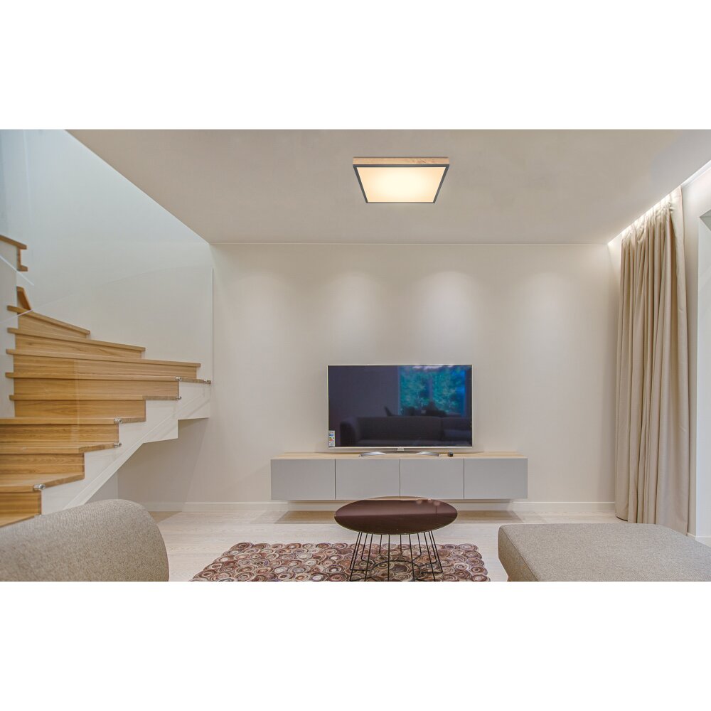 Globo DORO Lámpara de Techo LED Color madera, Negro, 1 luz main product photo