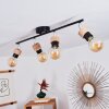 Harran Lámpara de Techo Cromo, Negro, 4 luces