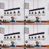 Gondo Lámpara Colgante Negro, 5 luces