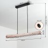 Rodeche Lámpara Colgante LED Transparente, Crudo, 2 luces