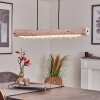 Rodeche Lámpara Colgante LED Transparente, Crudo, 2 luces