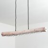 Rodeche Lámpara Colgante LED Transparente, Crudo, 2 luces