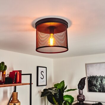 Nelvik Lámpara de Techo Negro, 1 luz