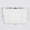 Finsrud Lámpara empotrable LED Blanca, 1 luz