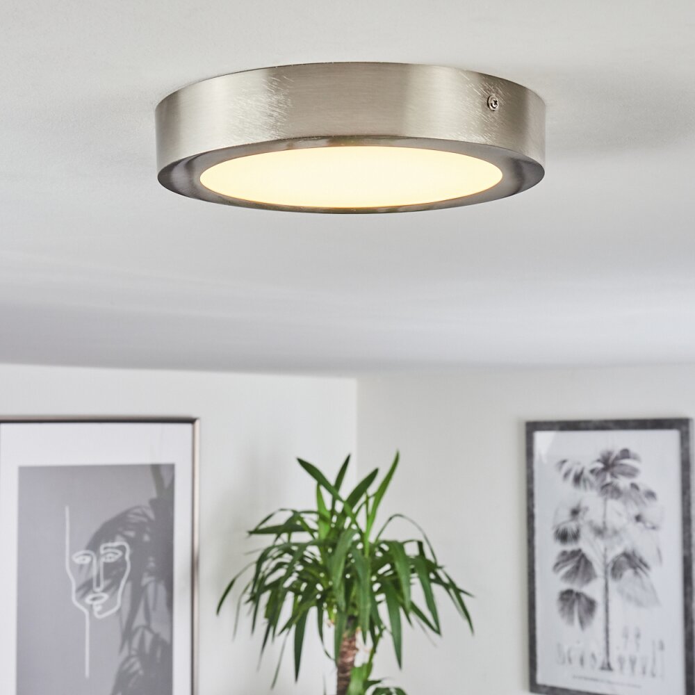 Finsrud Lámpara de Techo LED Níquel-mate, 1 luz main product photo