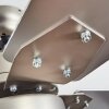 Hamnvik Ventilador de techo Níquel-mate, 1 luz