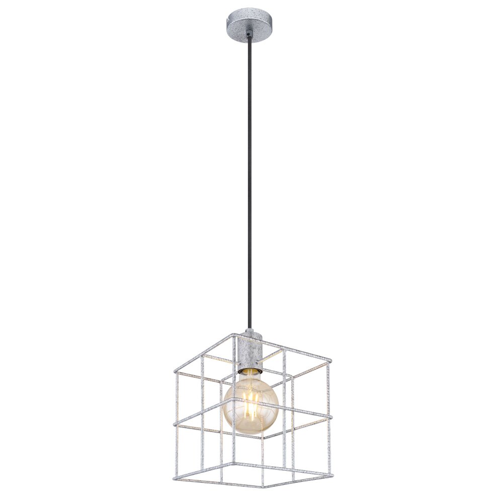 Globo MERRIL Lámpara Colgante Galvanizado, 1 luz main product photo
