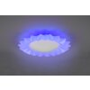 Reality Sunflower Lámpara de Techo LED Blanca, 2 luces, Mando a distancia, Cambia de color