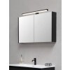 Trio Lino Aplique LED Negro, 1 luz