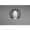 Trio Filo Lámpara Colgante Negro, 1 luz Trio Filo Lámpara Colgante Negro, 1 luz