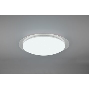 Trio Frodeno Lámpara de Techo LED Blanca, 2 luces, Mando a distancia, Cambia de color